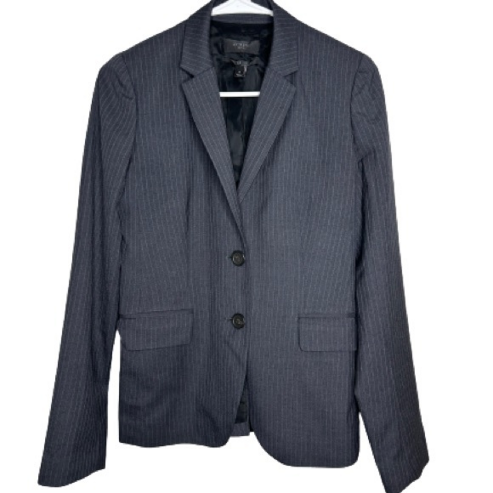 J. Crew 1035‎ Pinstripe Super 120s Wool Blazer